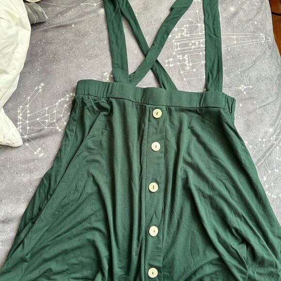 ASOS and SHEIN Green Pinafore Outfit Bundle Size 8 Womens (Large) EUC - Picture 3 of 5